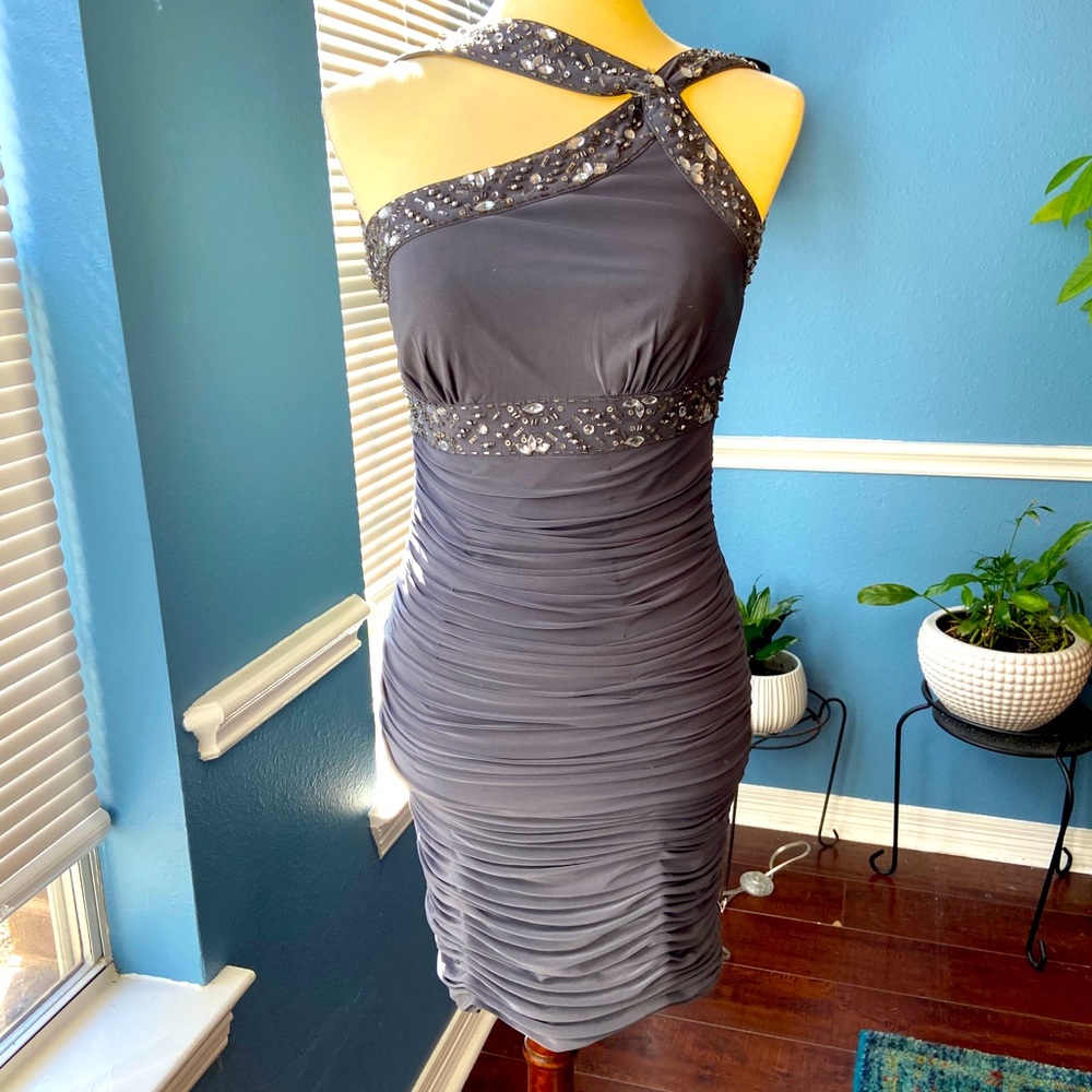 Gray Cocktail Dress